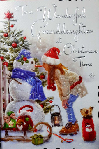 Picture of WONDERFUL GRANDAUGHTER CHRISTMAS CARD